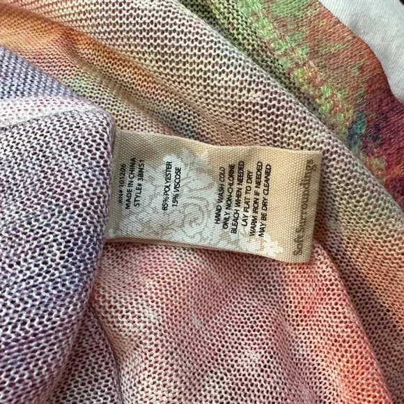 SOFT‎ Surroundings Multi-Color Long Sleeve Top PM - Picture 4 of 5